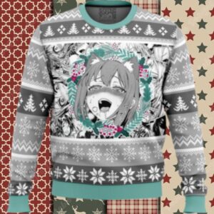 Christmas Anime Ahegao Ugly Christmas Sweater