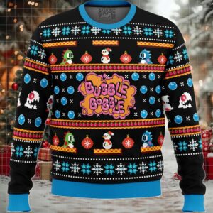 Christmas Bubble Bobble Ugly Christmas Sweater