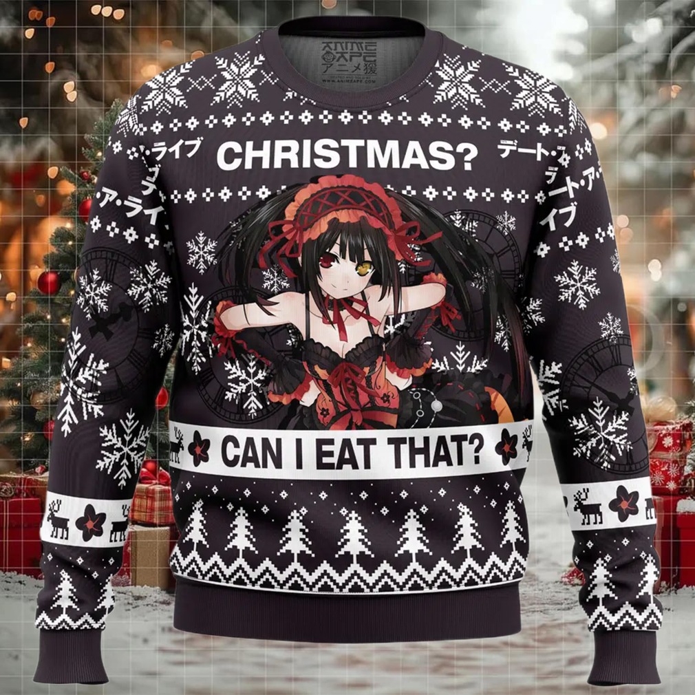 Christmas Can I Eat That Date A Live Ugly Christmas Sweater