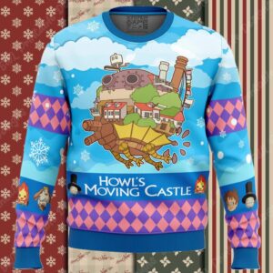 Christmas Castle Howl’s Moving Castle Ugly Christmas Sweater