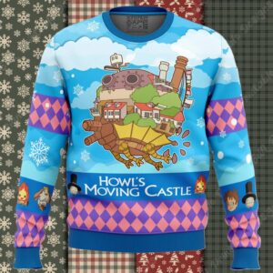 Christmas Castle Howl’s Moving Castle Ugly Christmas Sweater