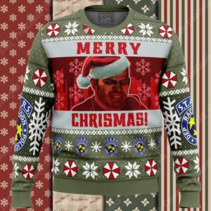 Christmas Chris Redfield Bloodline Resident Evil Ugly Christmas Sweater
