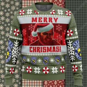 Christmas Chris Redfield Bloodline Resident Evil Ugly Christmas Sweater