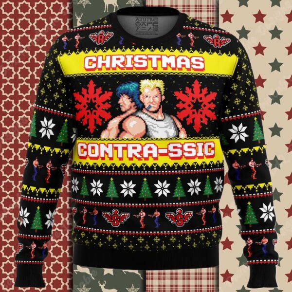 Christmas Contrassic Contra Ugly Christmas Sweater