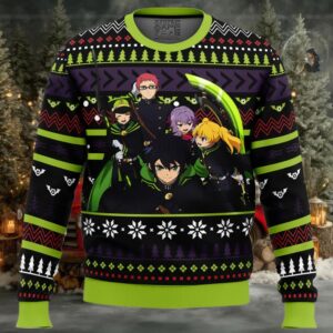 Christmas Demon Army Seraph of the End Ugly Christmas Sweater