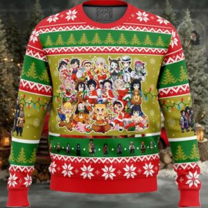 Christmas Demon Slayer Squad Demon Slayer Ugly Christmas Sweater