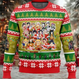 Christmas Demon Slayer Squad Demon Slayer Ugly Christmas Sweater