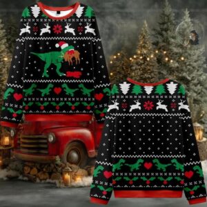 Christmas Dinosaur Ugly Sweater 2025 Christmas