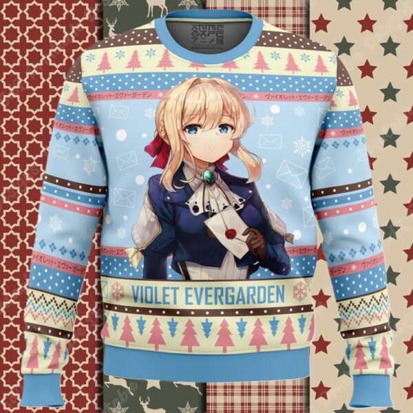 Christmas Doll Violet Evergarden Ugly Christmas Sweater
