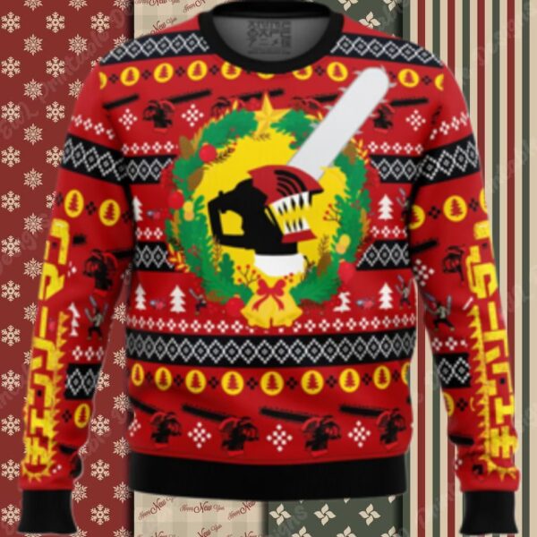 Christmas Dream Chainsaw Man Ugly Christmas Sweater