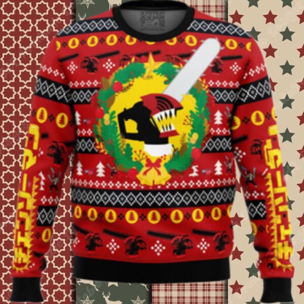 Christmas Dream Chainsaw Man Ugly Christmas Sweater