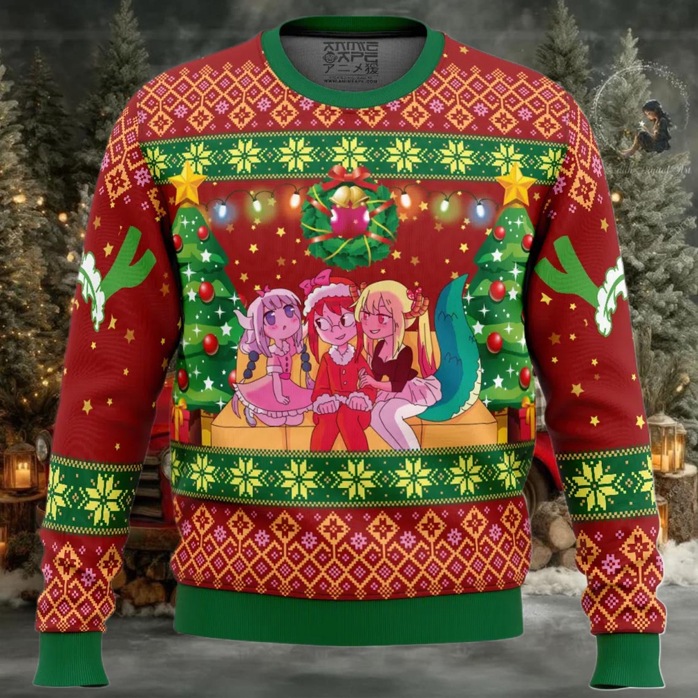 Christmas Family Miss Kobayashi's Dragon Maid Ugly Christmas Sweater