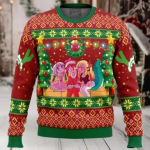 Christmas Family Miss Kobayashi's Dragon Maid Ugly Christmas Sweater