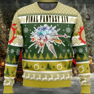 Christmas Fantasy Final Fantasy XIV Ugly Christmas Sweater