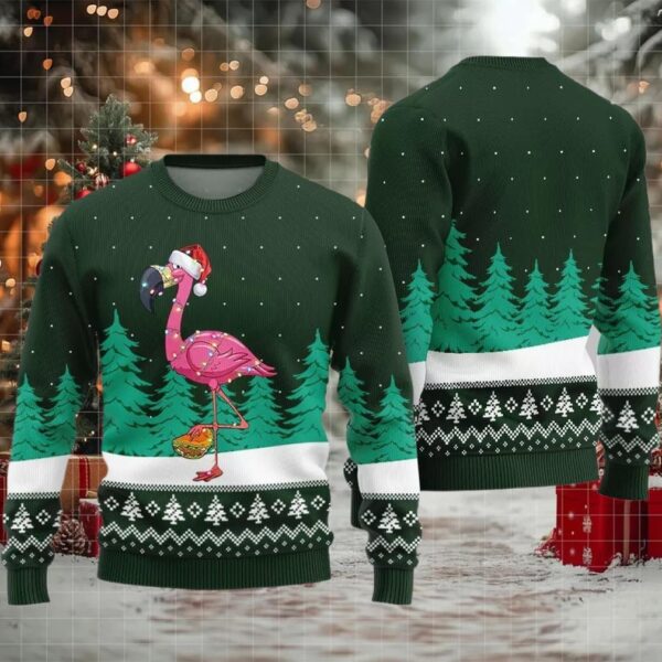 Christmas Flamingo Ugly Sweater 2025 Christmas