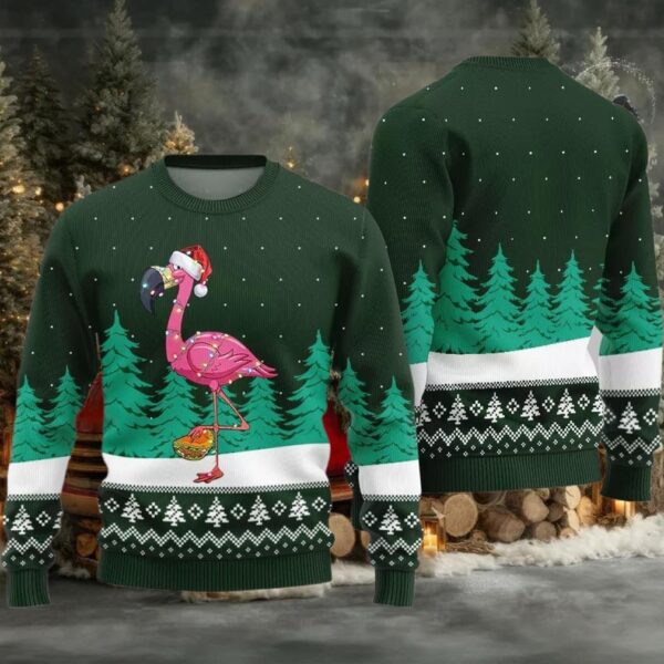 Christmas Flamingo Ugly Sweater 2025 Christmas