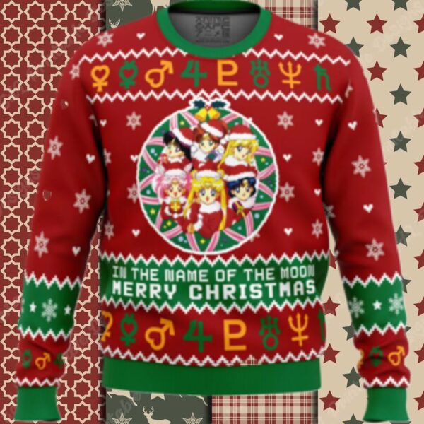 Christmas Sailor Guardians Sailor Moon Ugly Christmas Sweater
