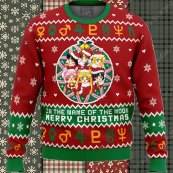 Christmas Sailor Guardians Sailor Moon Ugly Christmas Sweater
