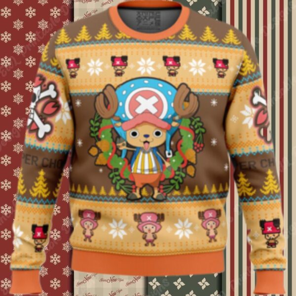 Christmas Tony Chopper One Piece Ugly Christmas Sweater