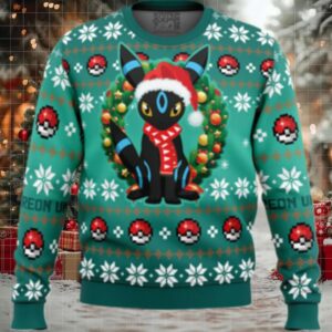 Christmas Umbreon Pokemon Ugly Christmas Sweater