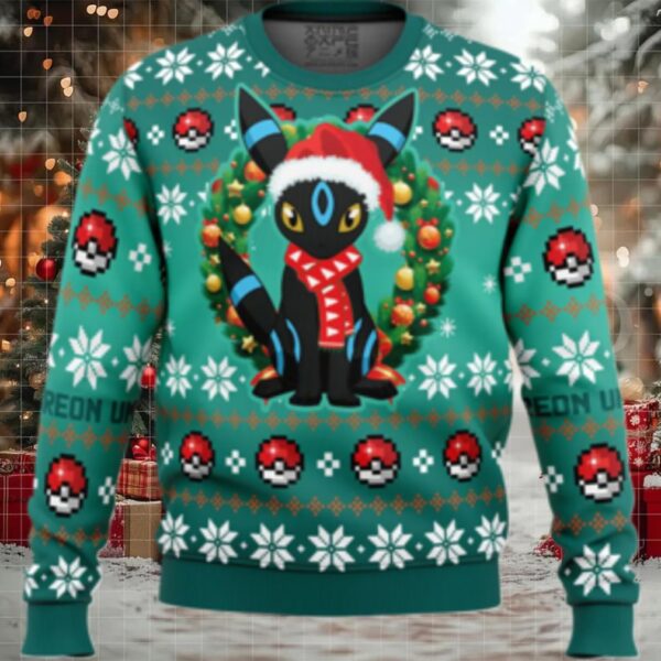 Christmas Umbreon Pokemon Ugly Christmas Sweater