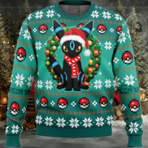 Christmas Umbreon Pokemon Ugly Christmas Sweater