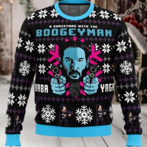 Christmas with the Boogeyman John Wick Ugly Christmas Sweater