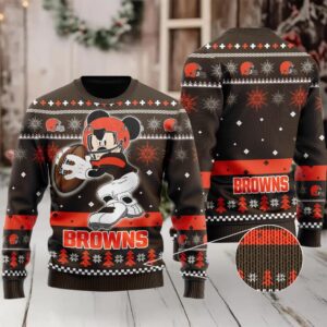 Cleveland Browns Mickey Mouse Ugly Sweater 187 L1Mth0208 Xm Moderntees
