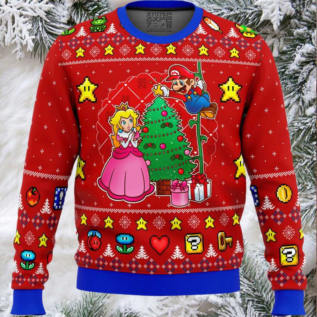 Come and See the Christmas Tree Mario Bros Ugly Christmas Sweater