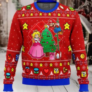 Come and See the Christmas Tree Mario Bros Ugly Christmas Sweater