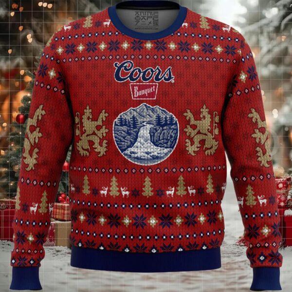 Coors Banquet Ugly Christmas Sweater