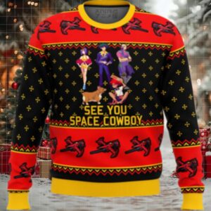Cowboy Bebop See You Space Cowboy Ugly Christmas Sweater