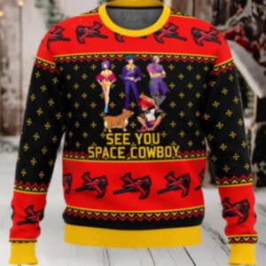 Cowboy Bebop See You Space Cowboy Ugly Christmas Sweater