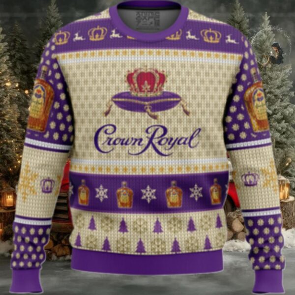 Crown Royal Whiskey Ugly Christmas Sweater