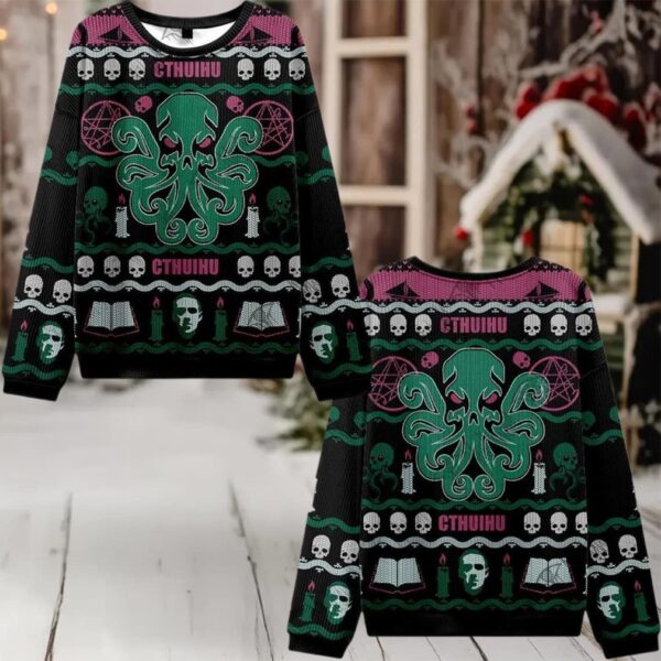 Cthulhu Cthulhu Ugly Sweater 2025 Christmas