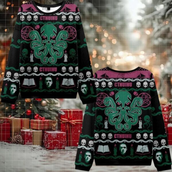 Cthulhu Cthulhu Ugly Sweater 2025 Christmas