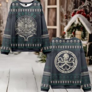 Cthulhu Horror Ugly Sweater 2025 Christmas