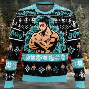 Cursed Energy Aoi Todo Jujutsu Kaisen Ugly Christmas Sweater