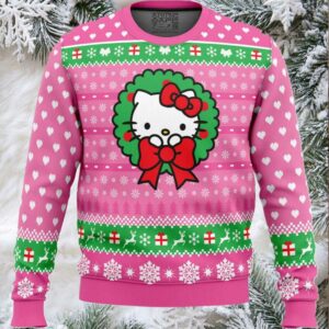 Cute Christmas Hello Kitty Ugly Christmas Sweater