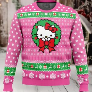 Cute Christmas Hello Kitty Ugly Christmas Sweater