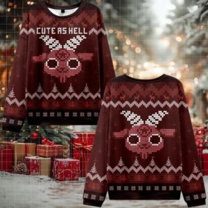 Cute as Hell Ugly Sweater 2025 Christmas