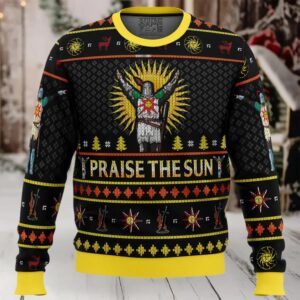 Dark Souls Praise the Sun Ugly Christmas Sweater