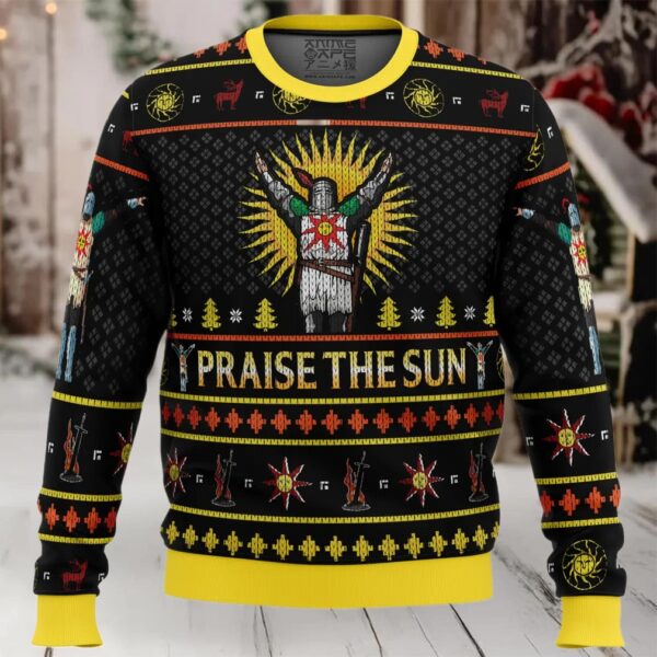 Dark Souls Praise the Sun Ugly Christmas Sweater