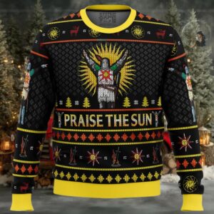 Dark Souls Praise the Sun Ugly Christmas Sweater