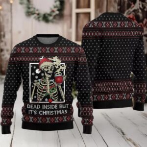 Dead Inside But It’s Christmas Ugly Sweater 2025 Christmas