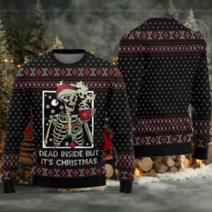 Dead Inside But It’s Christmas Ugly Sweater 2025 Christmas