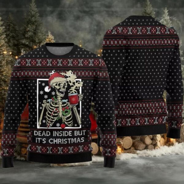 Dead Inside But It’s Christmas Ugly Sweater 2025 Christmas