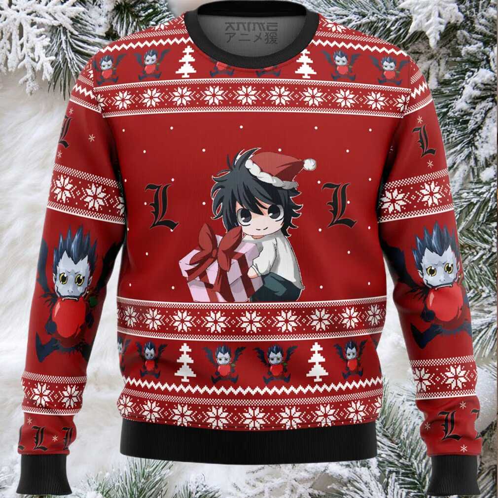 Death Note Chibi L Ugly Christmas Sweater