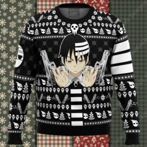 Death The Kid Soul Eater Ugly Christmas Sweater