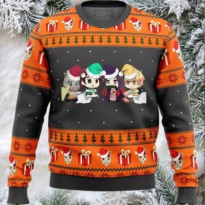 Demon Slayer Chibi Ugly Christmas Sweater